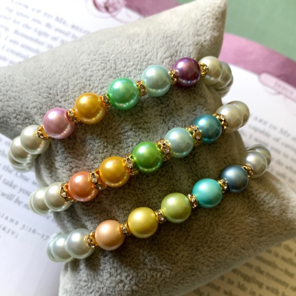 Glass bead bracelets